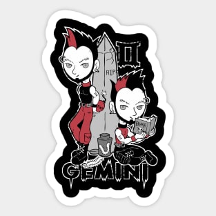 Creepy Cute Zodiac - Gemini 2.0 Sticker